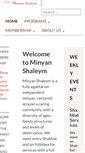 Mobile Screenshot of minyanshaleym.org