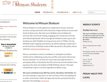 Tablet Screenshot of minyanshaleym.org